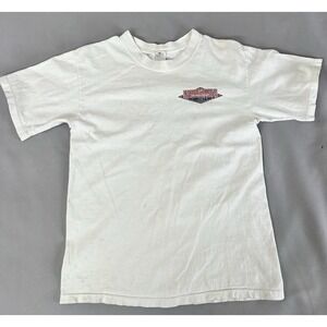 Vintage Anvil‎ T Shirt Sz Small White State Lacrosse 2003 Championship